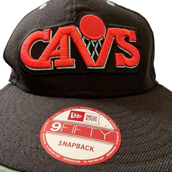 Cleveland Cavs Hardwood Classics New Era 9Fifty Snapback Hat Black - Picture 2 of 8